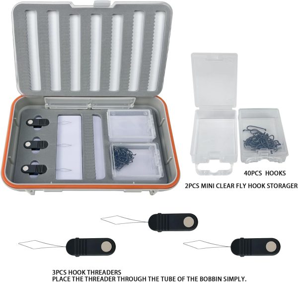 Aventik Large Capacity Waterproof Fly Fishing Box 4-Layer Foam Tackle Fishing Box for Freshwater Saltwater Streamer Storage (H039X) - Image 3
