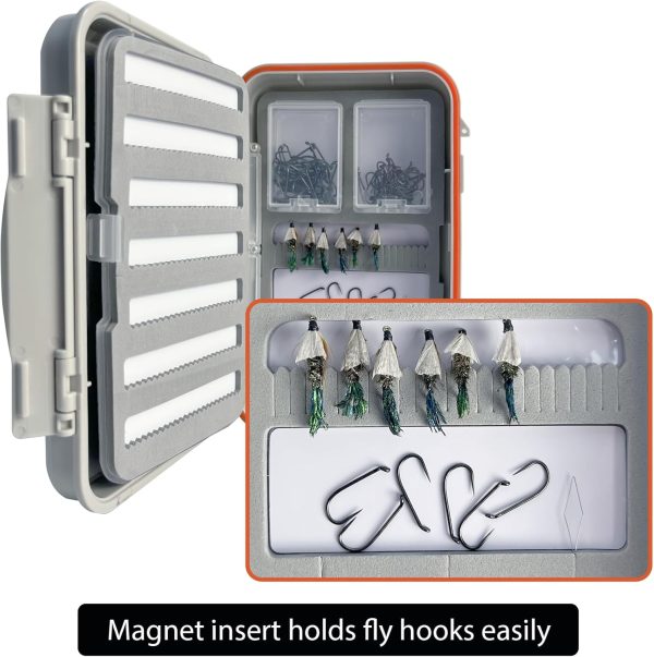 Aventik Large Capacity Waterproof Fly Fishing Box 4-Layer Foam Tackle Fishing Box for Freshwater Saltwater Streamer Storage (H039X) - Image 4