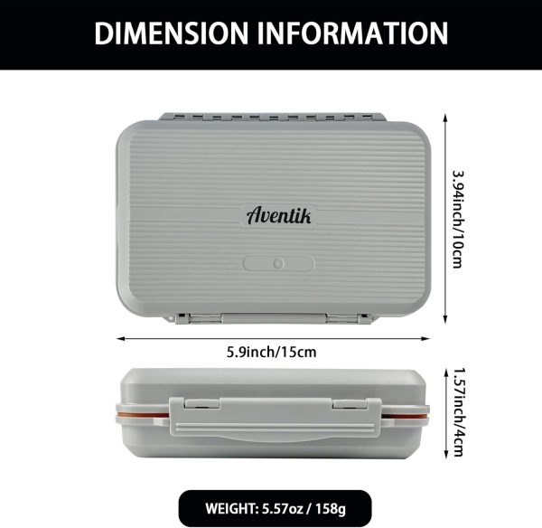 Aventik Large Capacity Waterproof Fly Fishing Box 4-Layer Foam Tackle Fishing Box for Freshwater Saltwater Streamer Storage (H039X) - Image 5