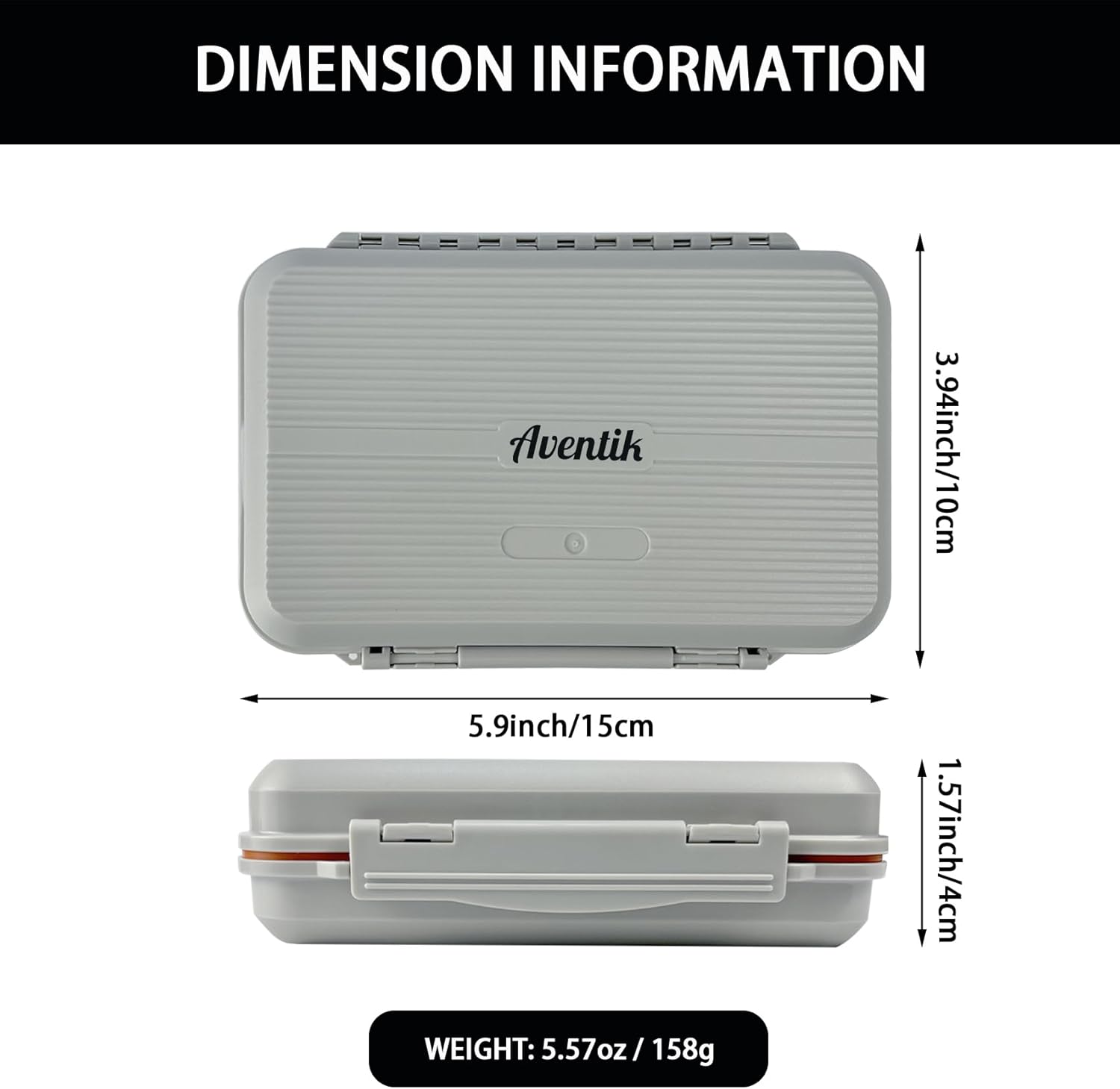 Aventik Large Capacity Waterproof Fly Fishing Box 4-Layer Foam Tackle Fishing Box for Freshwater Saltwater Streamer Storage (H039X) - Image 5