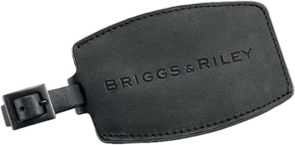 Briggs & Riley Leather Luggage ID Tag, Black, One Size