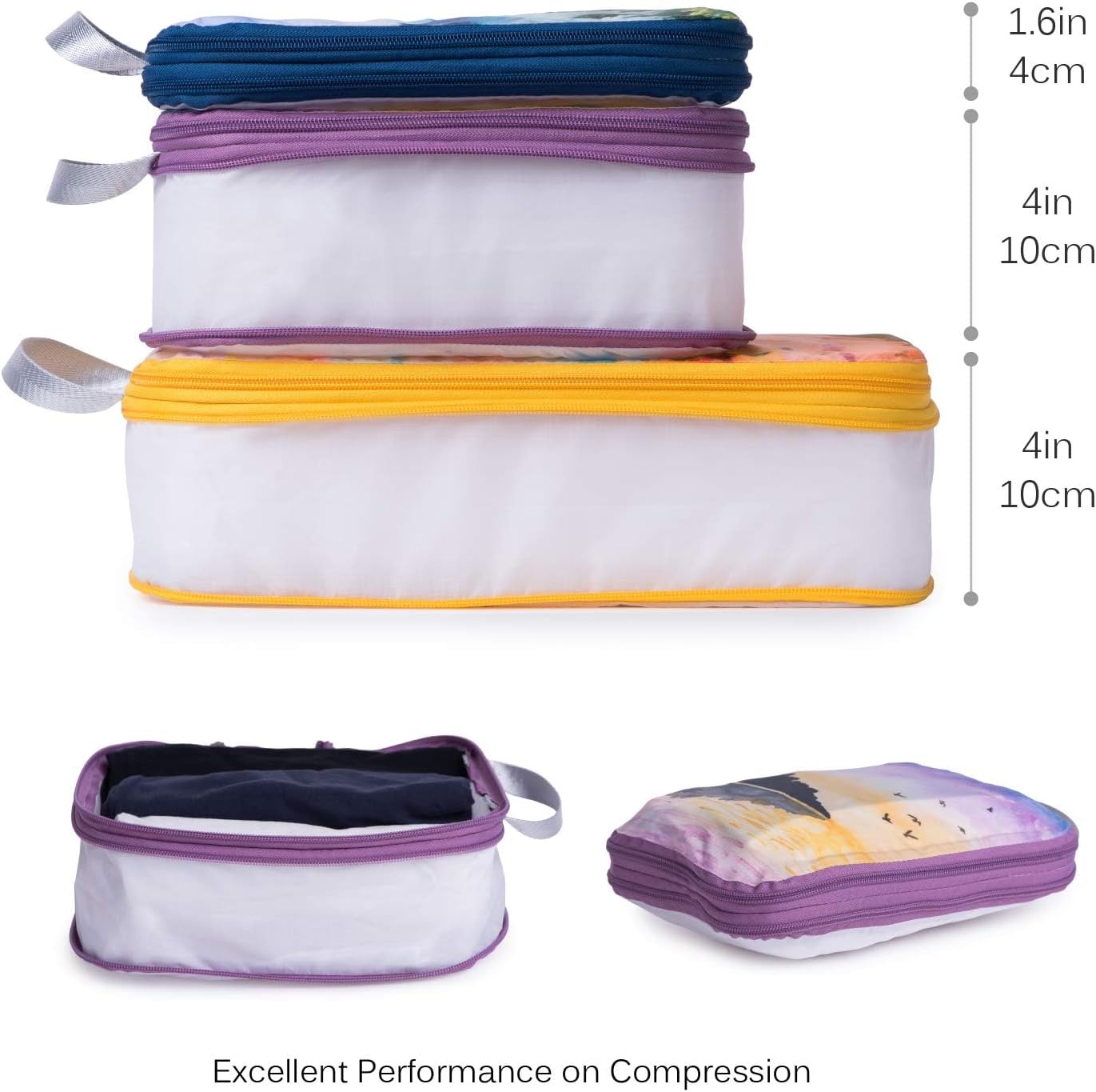 Compression Packing Cube Set 3pcs, Travel Bags Organizer for Luggage/Backpack - Image 5