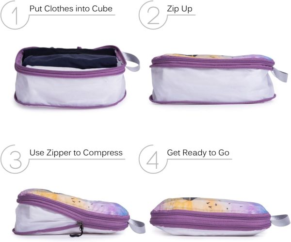 Compression Packing Cube Set 3pcs, Travel Bags Organizer for Luggage/Backpack - Image 7